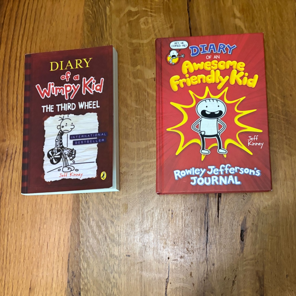 Diary of a Wimpy Kid Book Set of TWO by Jeff Kinney